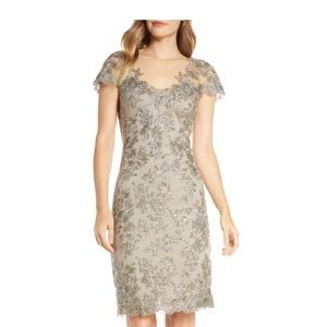 Nordstrom Embroidered Mesh Cocktail Dress